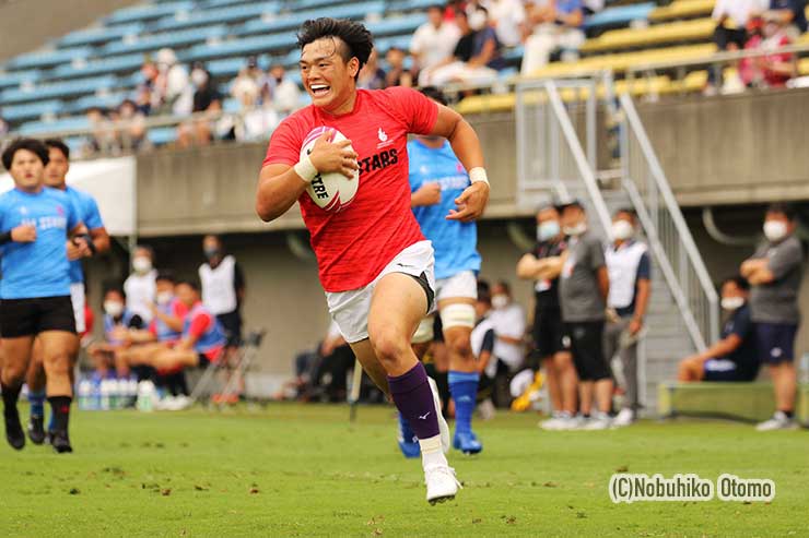 11分、対抗戦CTB廣瀬がトライ