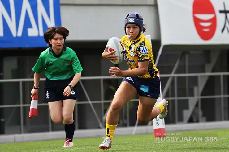 角川穂乃花はこの試合2トライ