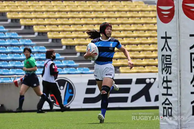 前半4分大内田夏月の先制トライ