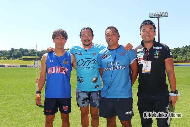 アルカス・三宅HC、フェニックス・四宮監督、日経大・淵上HC、ナナイロ・吉岡チームディレクター