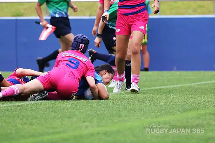 そのまま谷口令子がトライ!12-0