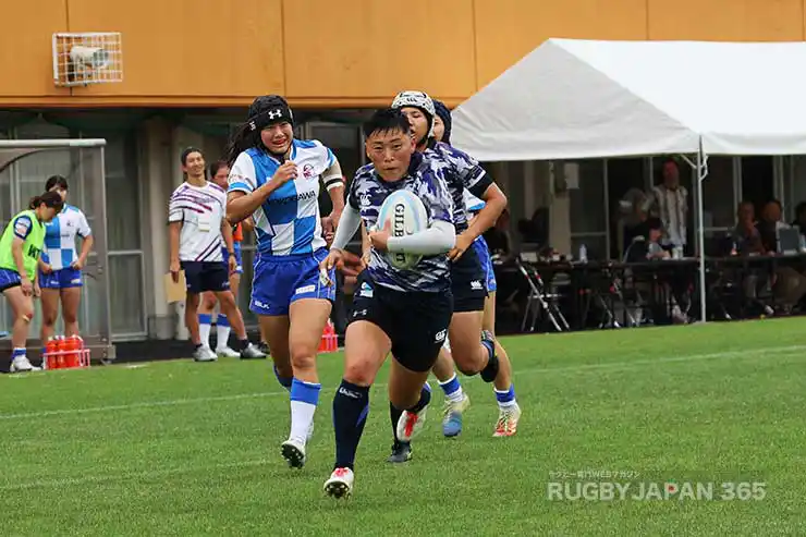 後半6分、平山愛のトライ