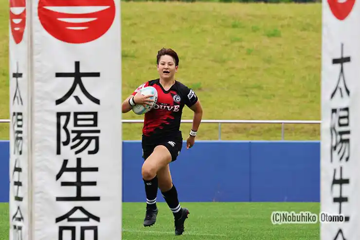 後半2分、ピート染谷瑛海のトライ