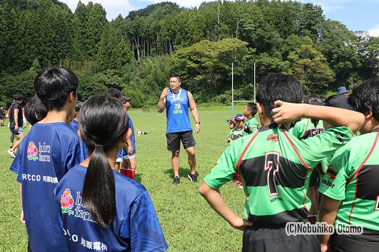 ワイルドナイツ・ジュニアユースの谷田部コーチ