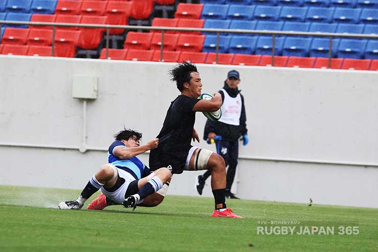 天理・FL上ノ坊悠馬のトライで先制