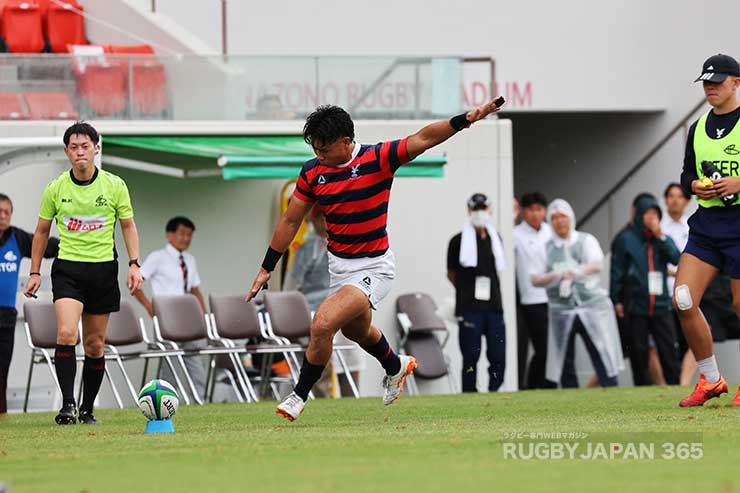 この日は辻野隼大のキックが不調。途中からキッカーは土永にスイッチ