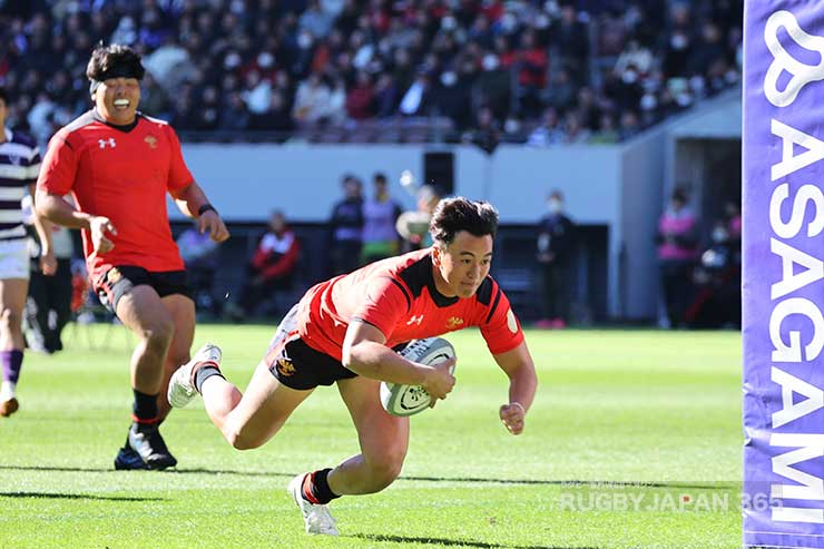 前半6分SO本橋尭也のトライで帝京が先制