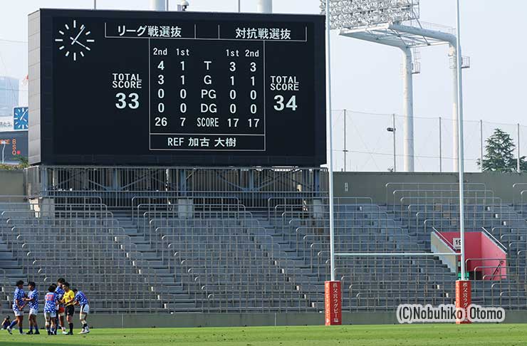 激戦を物語るスコアボード