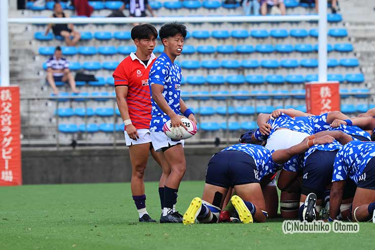 リーグ戦選抜SH小山田裕悟(法大)と対抗戦選抜SH柴田竜成(明大)