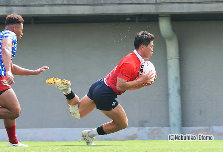 対抗戦選抜CTB⑬佐藤侃太朗がトライ