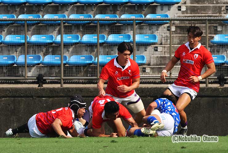 リーグ戦選抜FB浦本明惟がトライ