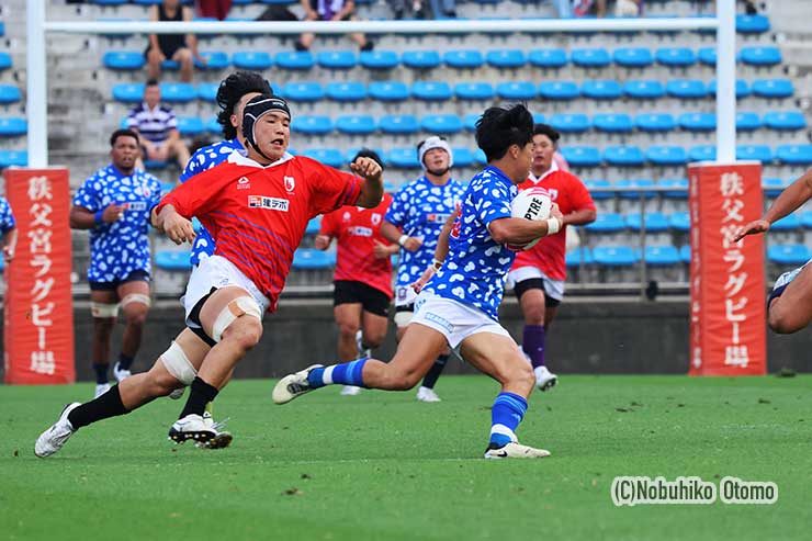 対抗戦選抜⑧城央祐(早大)のキックチェイス