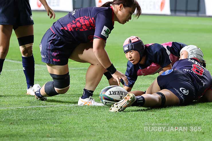 上田芽生の先制トライ
