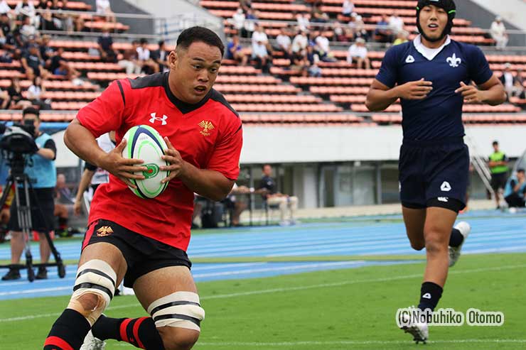 帝京大河村先制トライ