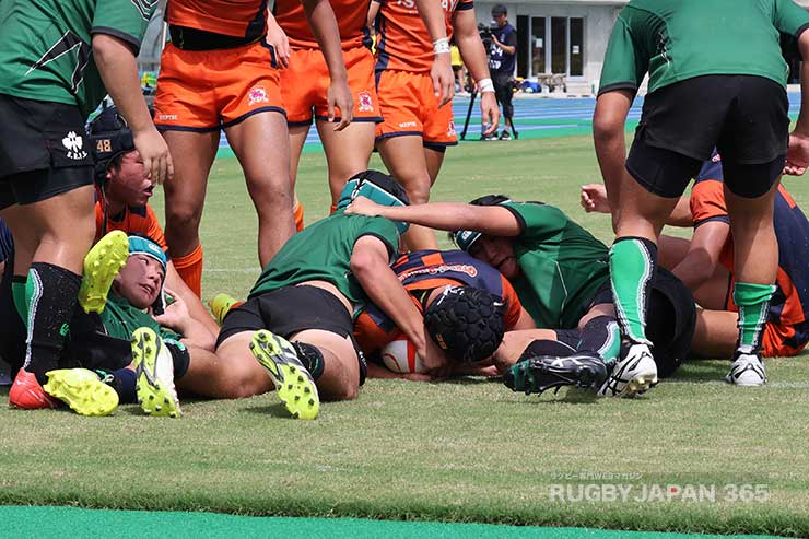後半17分、諫早・久保馨士朗のトライで再び9点差に