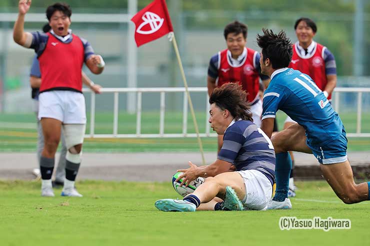 同志社大・上嶋友也のトライ