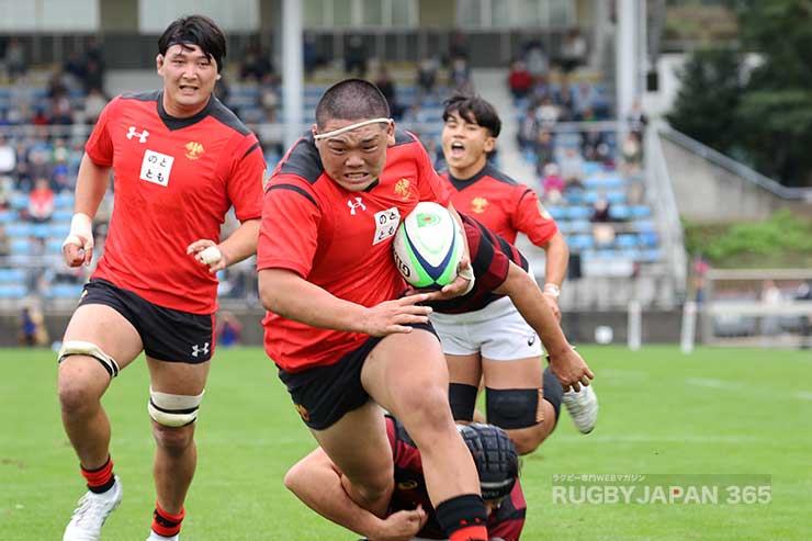 前半32分・上野凌大のトライ