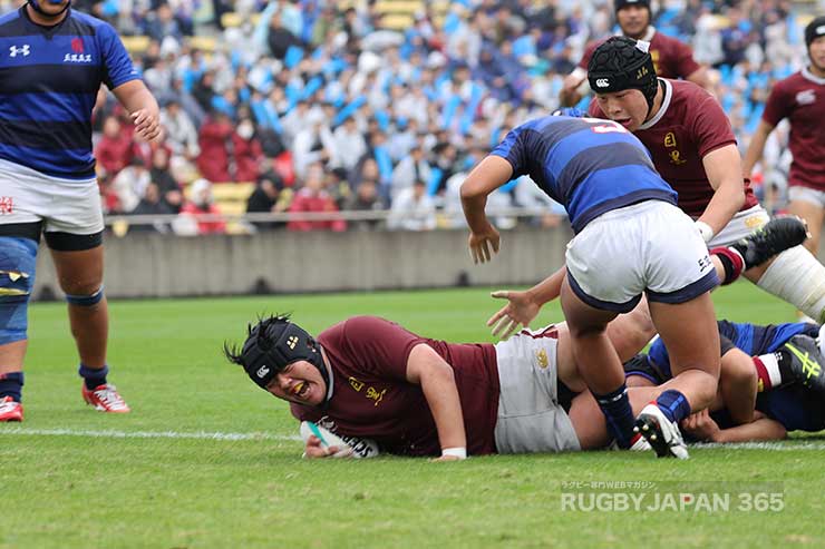 後半6分PR阪井麟太郎のトライ