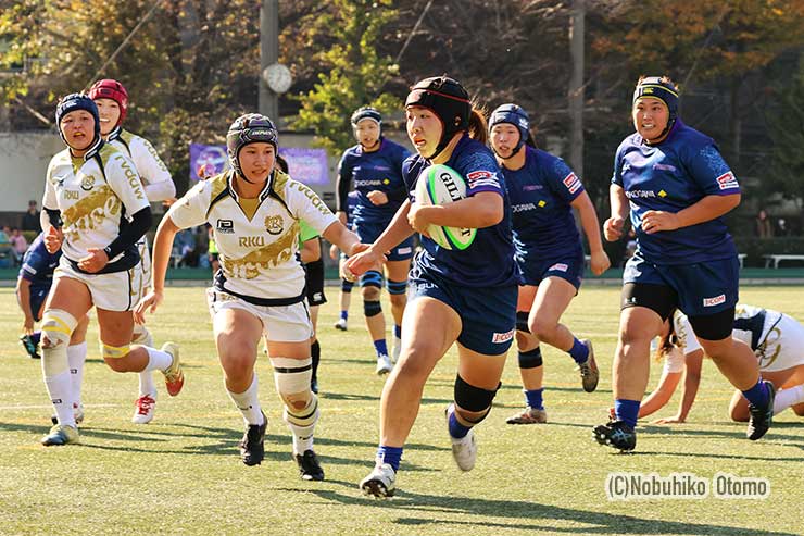 後半6分、アルテミHO岡本奈那がトライ