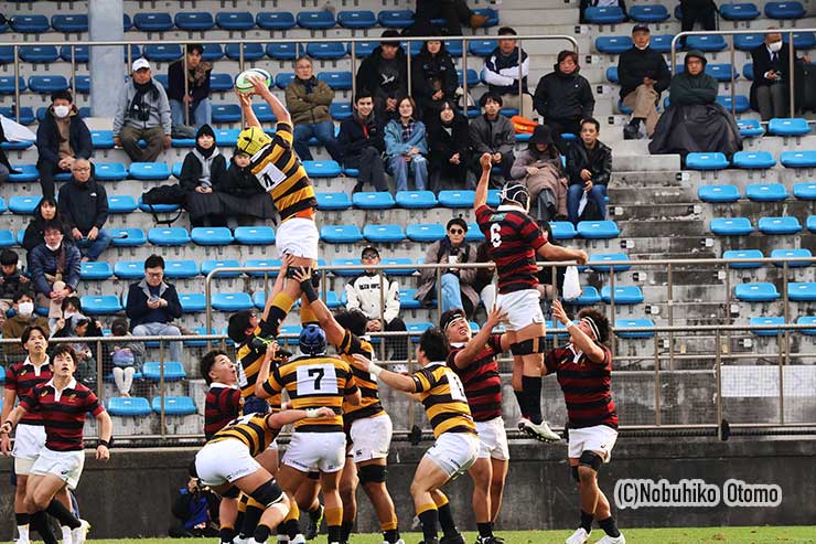 慶大のラインアウト