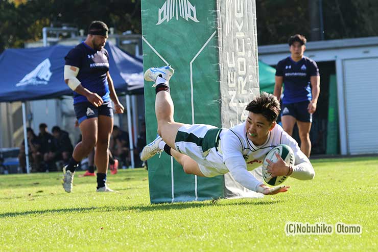 昨季までセブンズで活躍したSH谷中、豪快にダイビングトライ