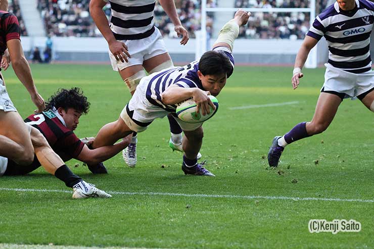 後半31分明大・最上太尊2本目のトライ