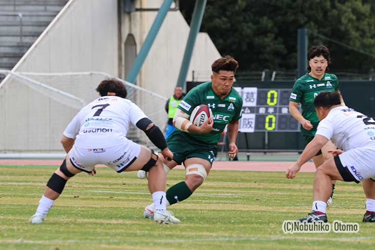 開始3分、東葛FL亀井主将が強烈にキャリー