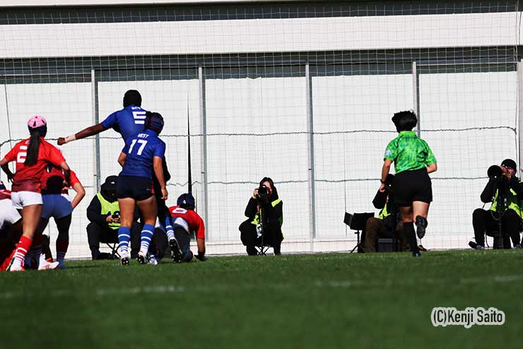 後半19分・大橋愛莉の決勝トライ