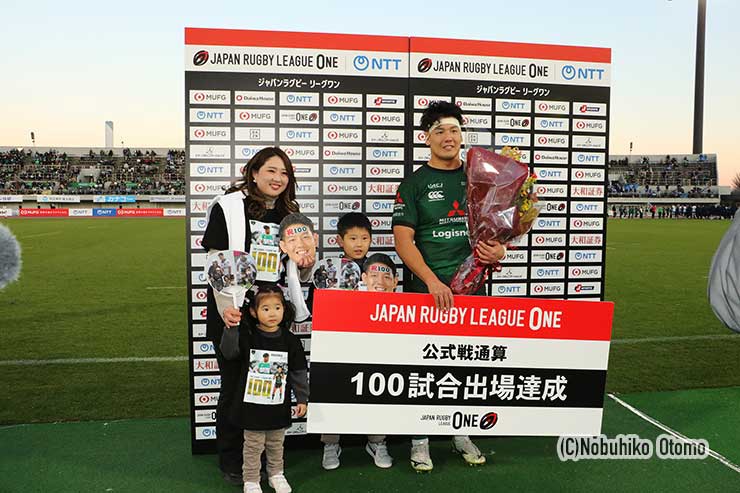 100試合出場を達成した相模原FL鶴谷昌隆