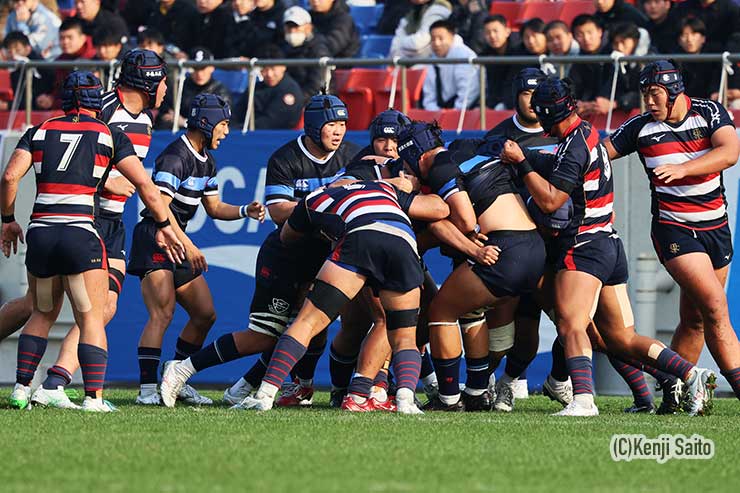 佐賀工のモールに対応した仰星ディフェンス