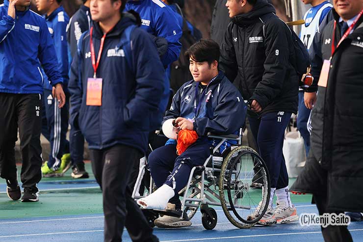 大分東明鶴田共同キャプテンが応援