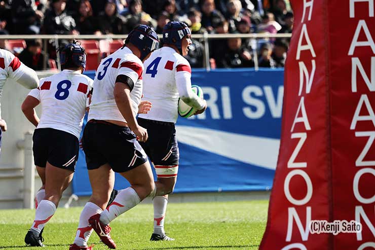 前半28分LO笹部隆毅のトライ