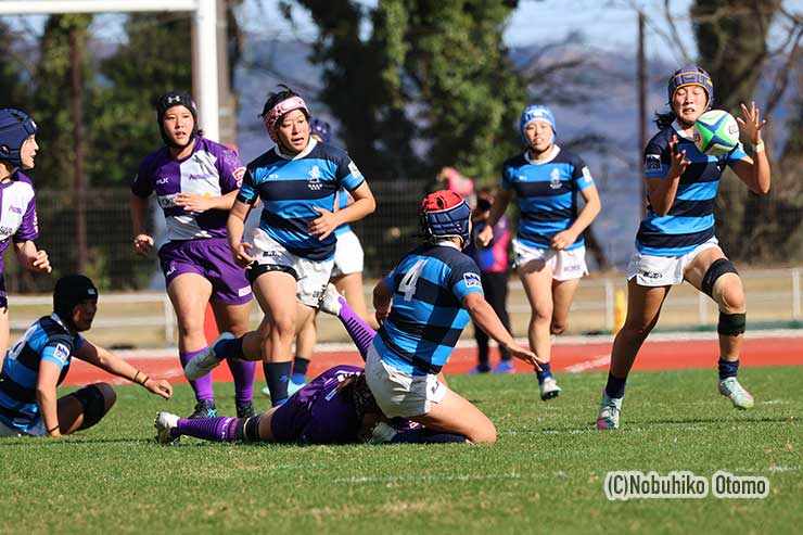 西村から⑨高橋夏未にオフロードパス