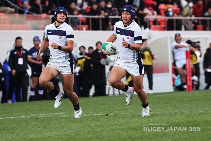 後半26分マイボールスクラムからCTB須田琥珀がブレイクし、吉川大惺がインゴールへ