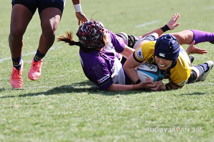 前半23分山本実のトライ