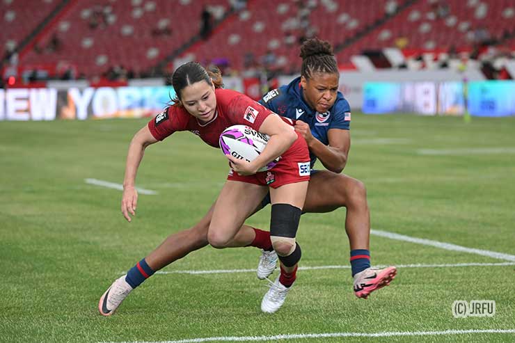 主将の内海春菜子もトライ