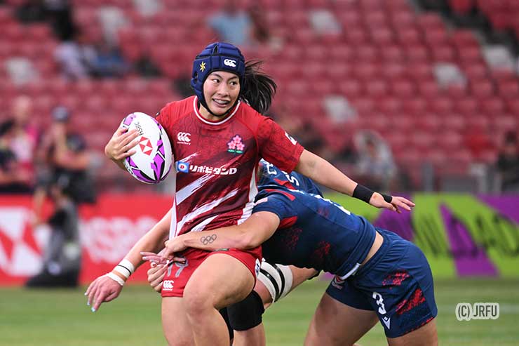デビュー戦で先制トライをあげた大内田葉月