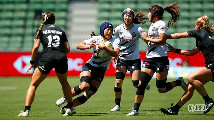 今大会で復帰した三枝は力強いキャリーを反復