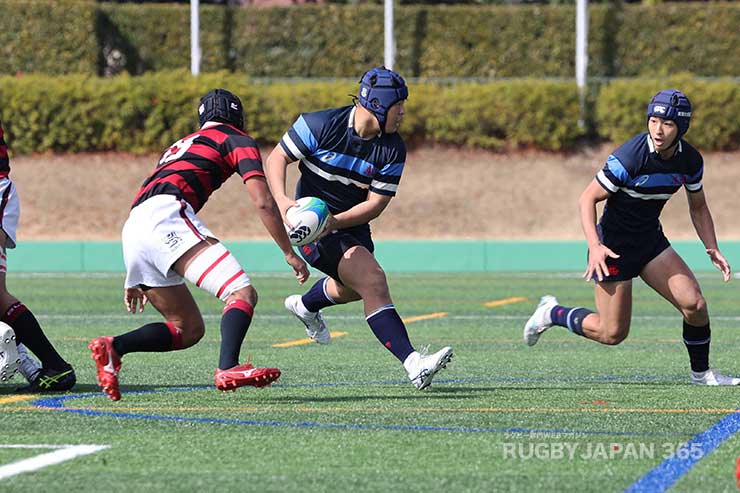 自陣から流れるような展開でゲイン