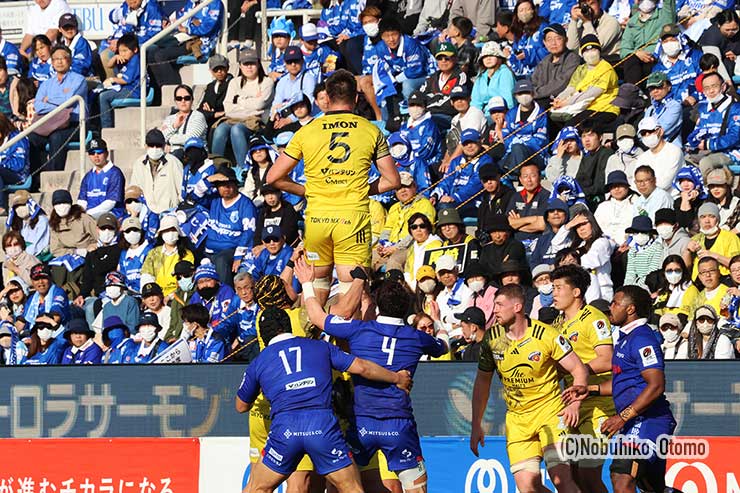 サンゴリアスはLOホッキングスの高さでラインアウトを完勝