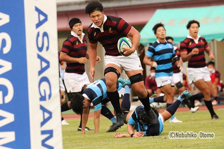 初戦を欠場したFL村田陣悟も激しいプレーをみせた