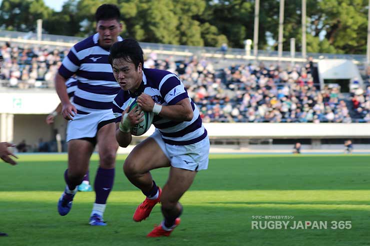 WTB石田がハットトリックのトライを決め勝負を決めた