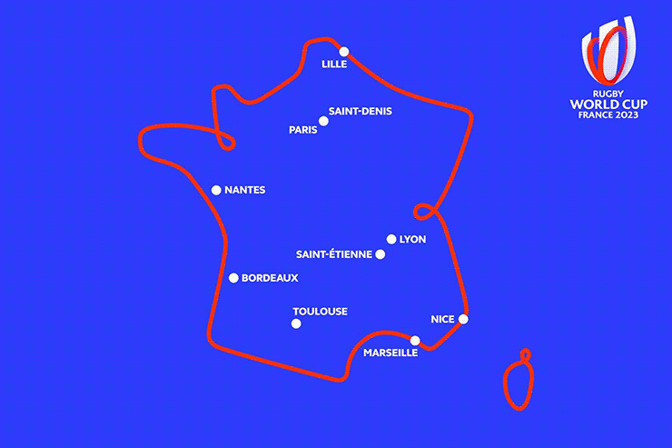 最初の3試合はトゥールーズとニースということで南フランス。4戦目は北上しナンテで行う。