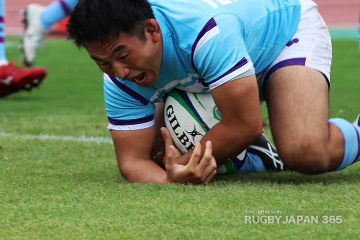 NO8楢本鼓太朗の先制トライ