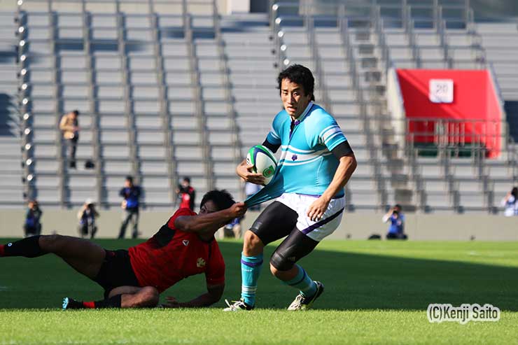 筑波大学時代(2014年対抗戦・対帝京大戦)