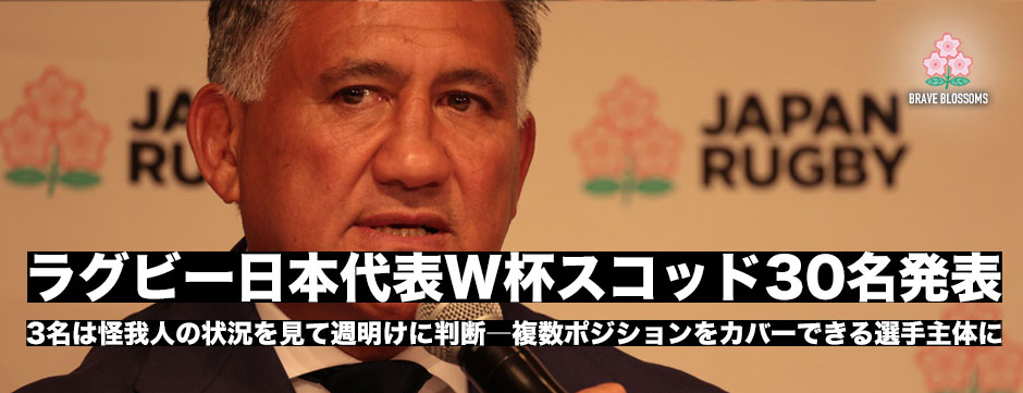 日本代表ワールドカップスコッド30名発表！3名はけが人の状況により発表
