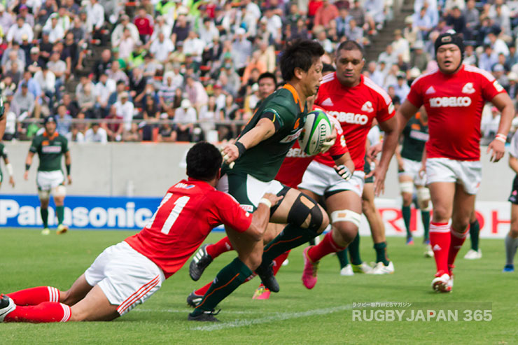 2014年にルーキーイヤーながら4トライを奪い活躍した。