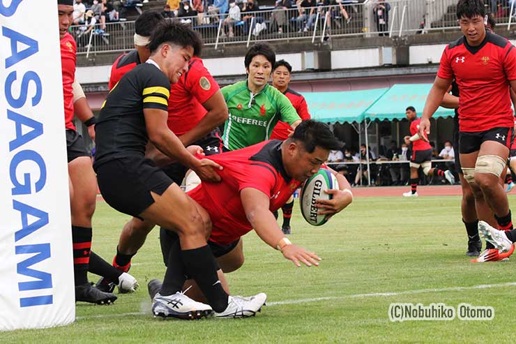 HO江良がトライ